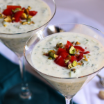 Thumbnail image for Cold Cucumber Soup with Tomato and Pistachio