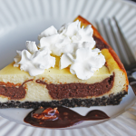 Thumbnail image for Ibarra Mexican Chocolate Swirl Cheesecake from Grace-Marie’s Kitchen at Bristol Farms