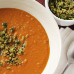 Thumbnail image for Sweet Potato and Coconut Soup with Thai Pesto