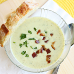 Thumbnail image for Chilled Leek and Zucchini Soup with Pancetta from Grace-Marie’s Kitchen at Bristol Farms