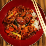 Thumbnail image for Korean Dak Galbi ~ Chicken Stir-Fry in Spicy Red Pepper Sauce with Gochugaru and Gochujang