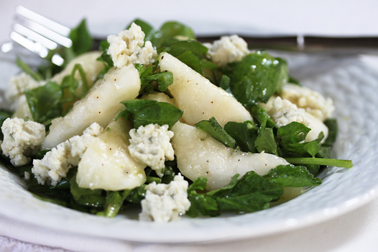 Pear, Blue Cheese, Watercress Salad