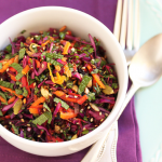 Thumbnail image for Beet, Red Cabbage & Carrot Salad with Seeds, Currants and Orange Pomegranate Molasses Dressing
