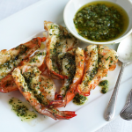 Thumbnail image for Spicy Grilled Shrimp with Green Yuzu Kosho Pesto