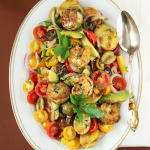 Thumbnail image for Grilled Shrimp & Potato Tomato Avocado Salad