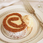 Thumbnail image for Pumpkin Roll Cake with Cream Cheese Filling