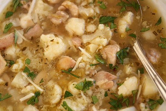 Cauliflower & Chicken Soup with Rosemary 2