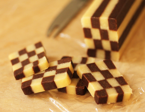 Black and White Checkerboard Cookies