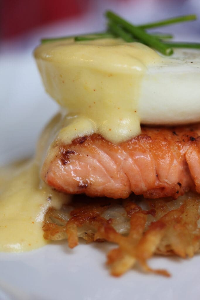 A close up of some food on a plate