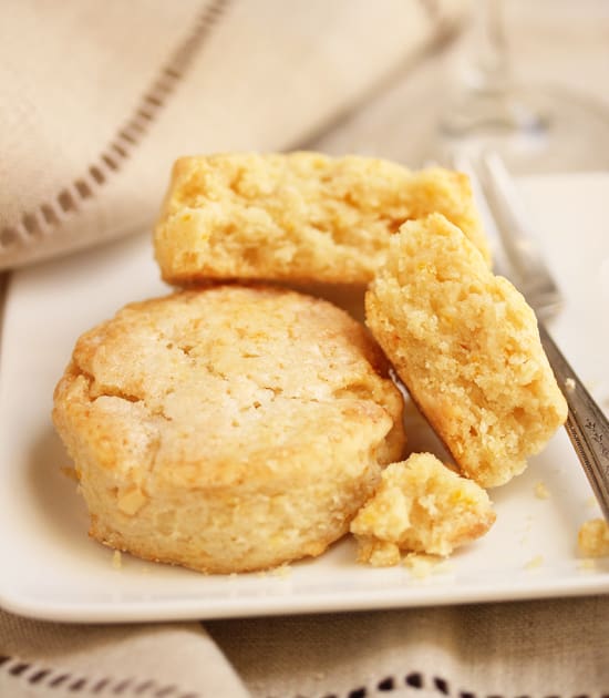 A plate with some biscuits on it