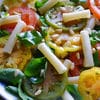 A close up of some food on a plate