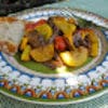 A plate of food on the table
