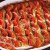 A casserole dish with some food in it